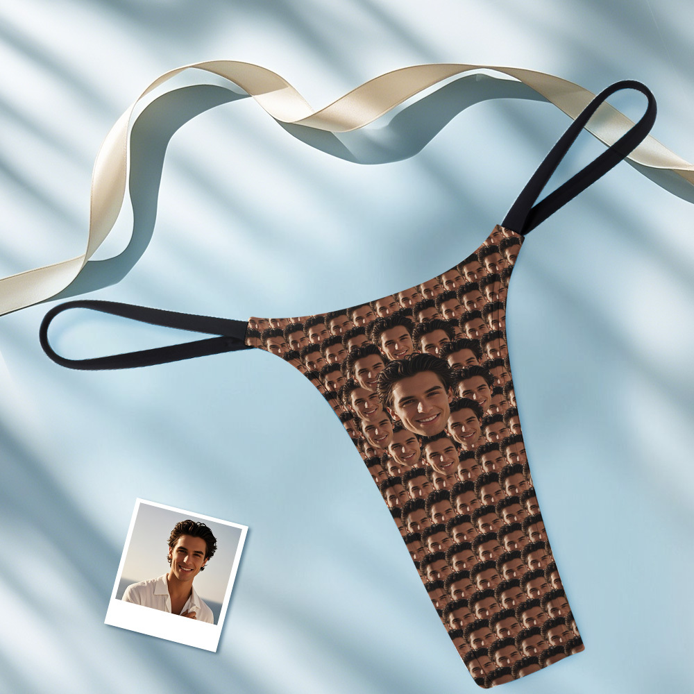 Custom Thongs Face Photo Panties Makes Me So Wet Underwear Briefs Valentine Gifts For Her - MyFaceSocksAU