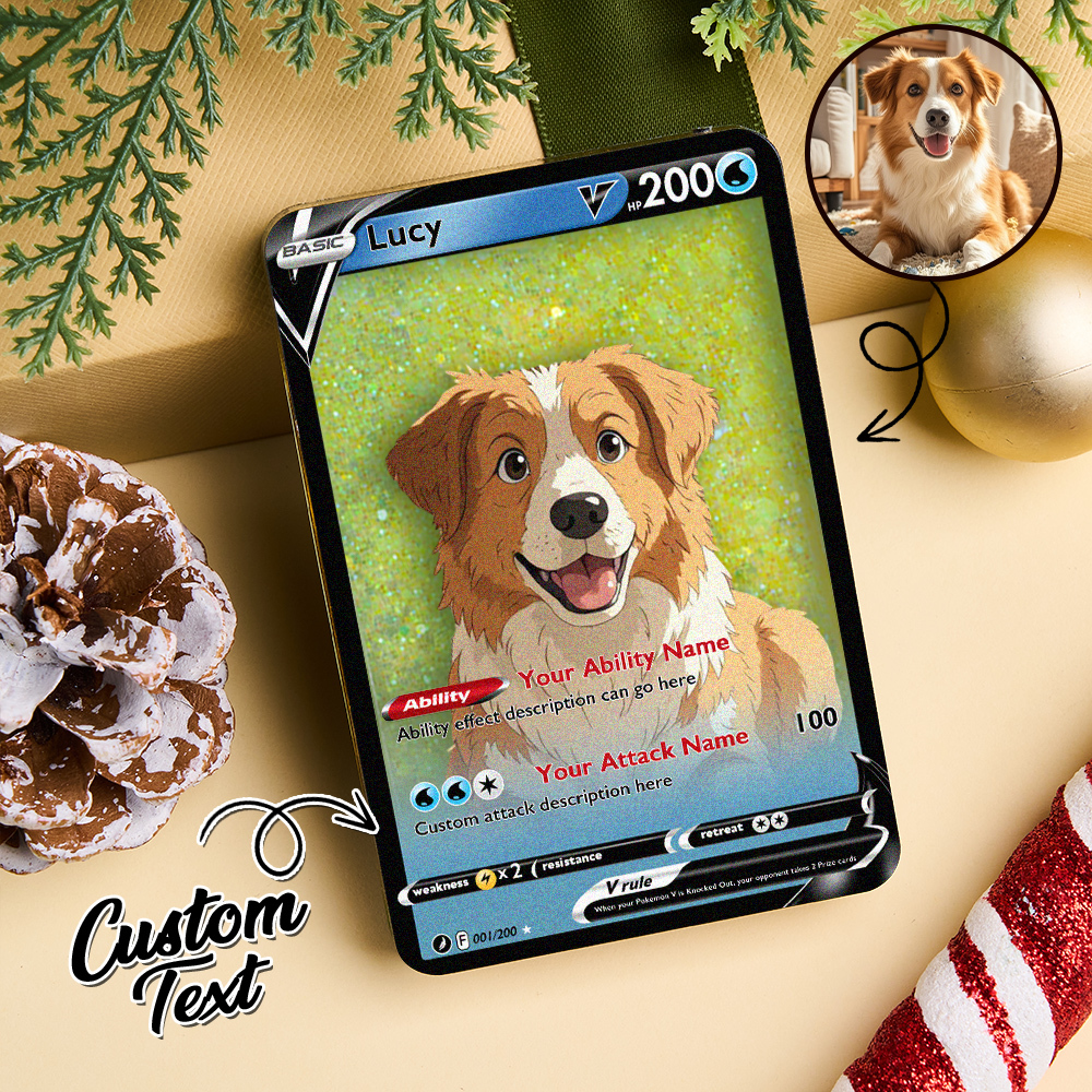 Custom Multicolor Flowing Sand Card Acrylic Card for Pet Lovers & Couple Anniversary Christmas Gift Idea