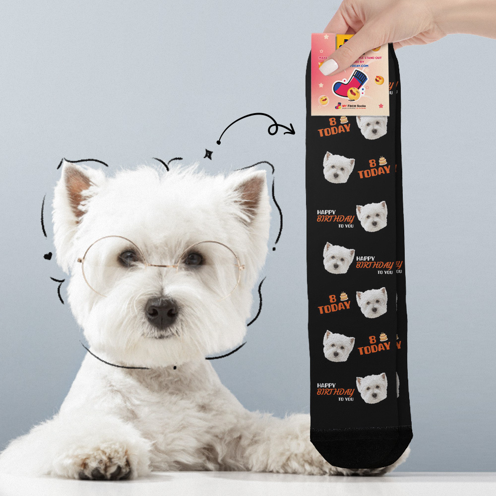 Custom Face Socks Age and Face Socks Birthday Gift Idea Happy Birthday To You - MyFaceSocksAU
