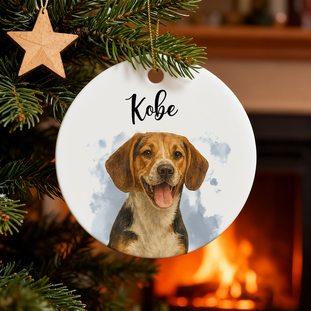 Custom Pet Ornament, Personalized Dog Ornament, Dog Remembrance Gift, Custom Dog Ornament for Personalized Ornament Gift