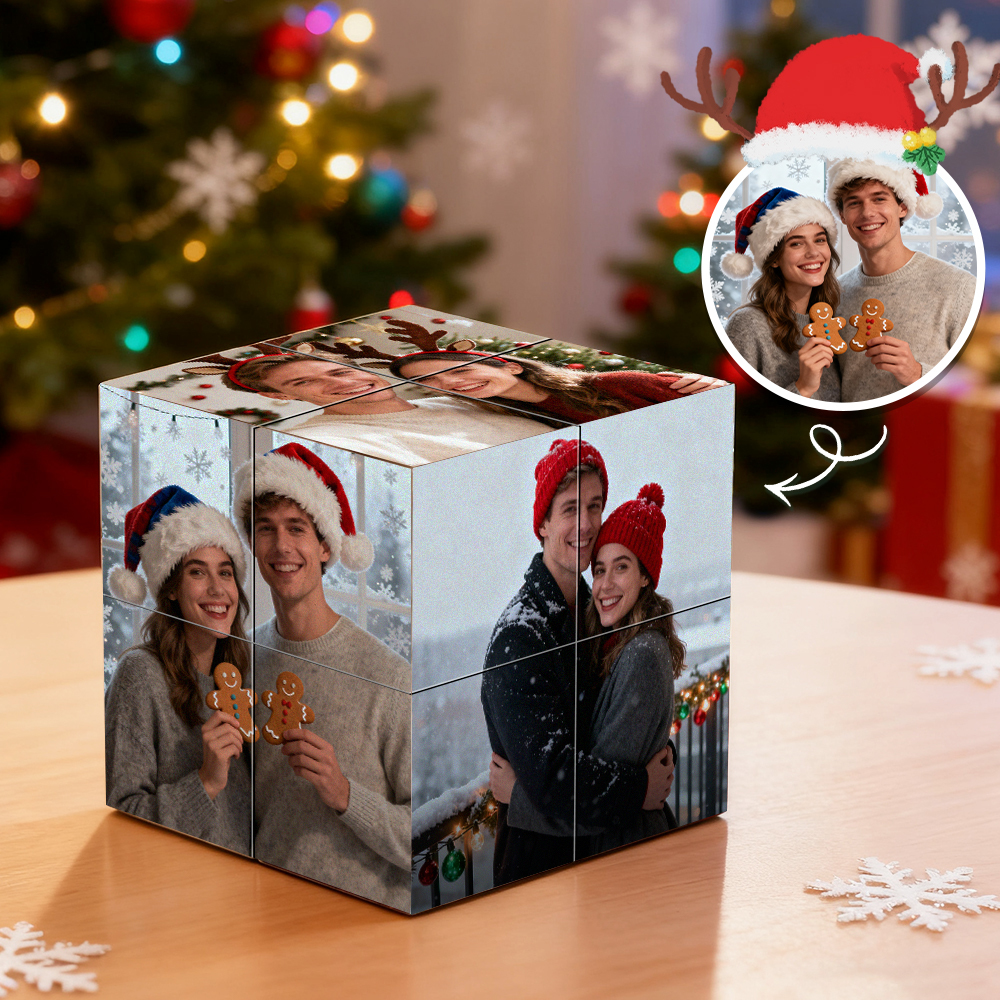 Custom Photo Folding Photo Cube Home Decoration Rubic's Cube - Christmas Gift