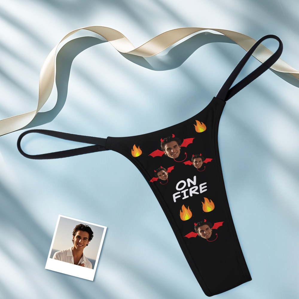 Custom Thongs Face Photo Panties Funny Multi-face Panties Underwear Briefs Valentine Gifts For Her-MyFaceSocksAu