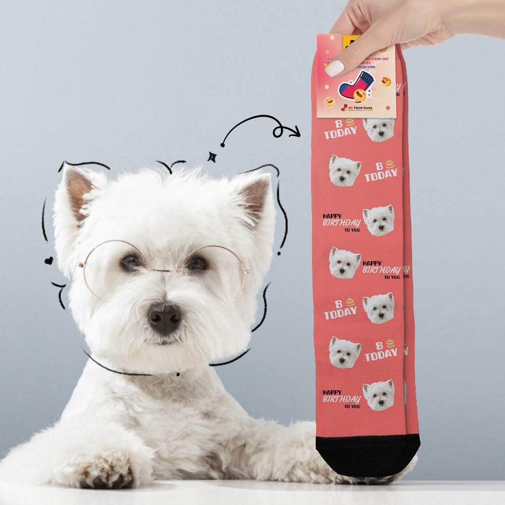 Custom Face Socks Age and Face Socks Birthday Gift Idea Happy Birthday To You - MyFaceSocksAU