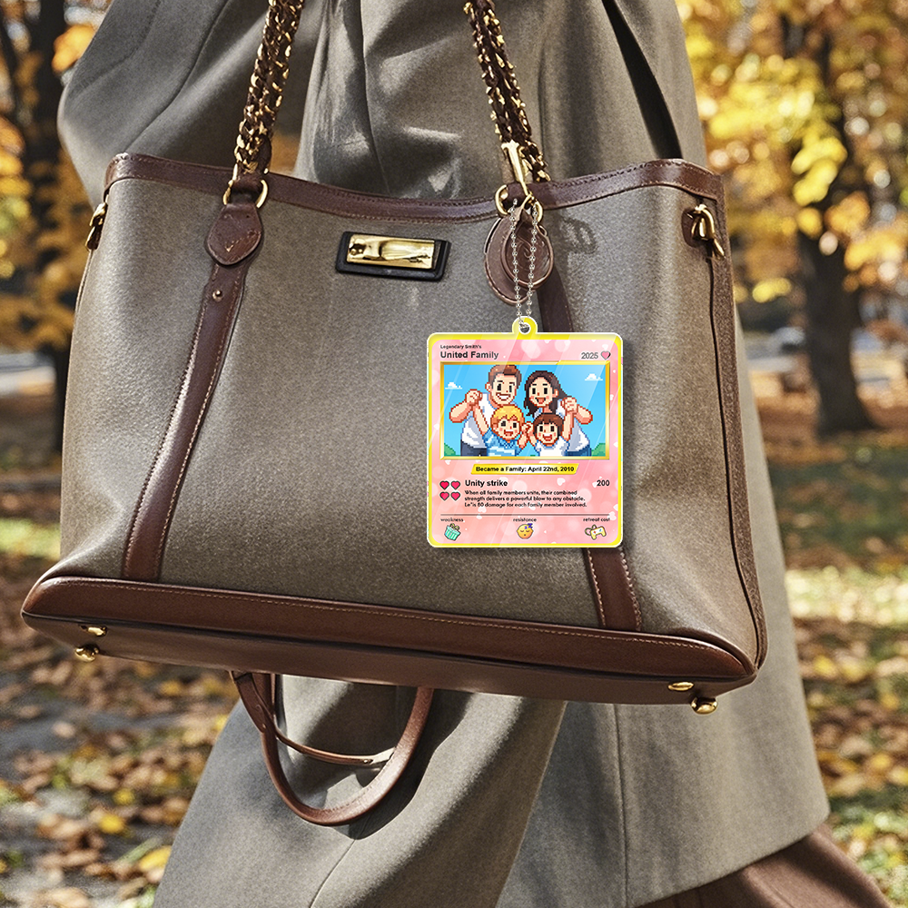 Custom Car Ornament Bag Chrams Acrylic Custom Shaped Gift For Dad, Grandpa - MyFaceSocksAU