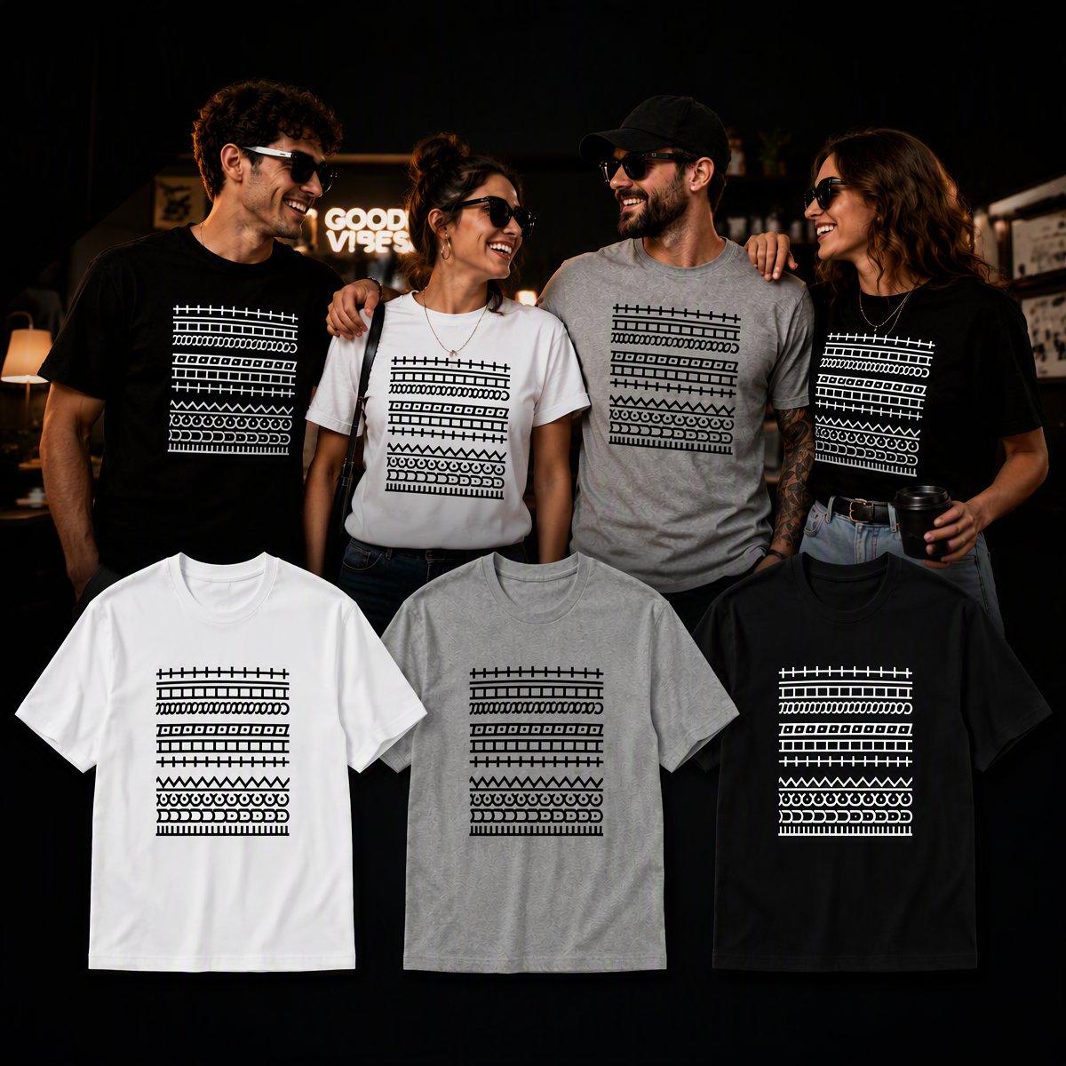 Personalized Hidden Message T-Shirt – Funny Custom Text Tee, Unique Gift for Friends and Coworkers - MyFaceSocksAU