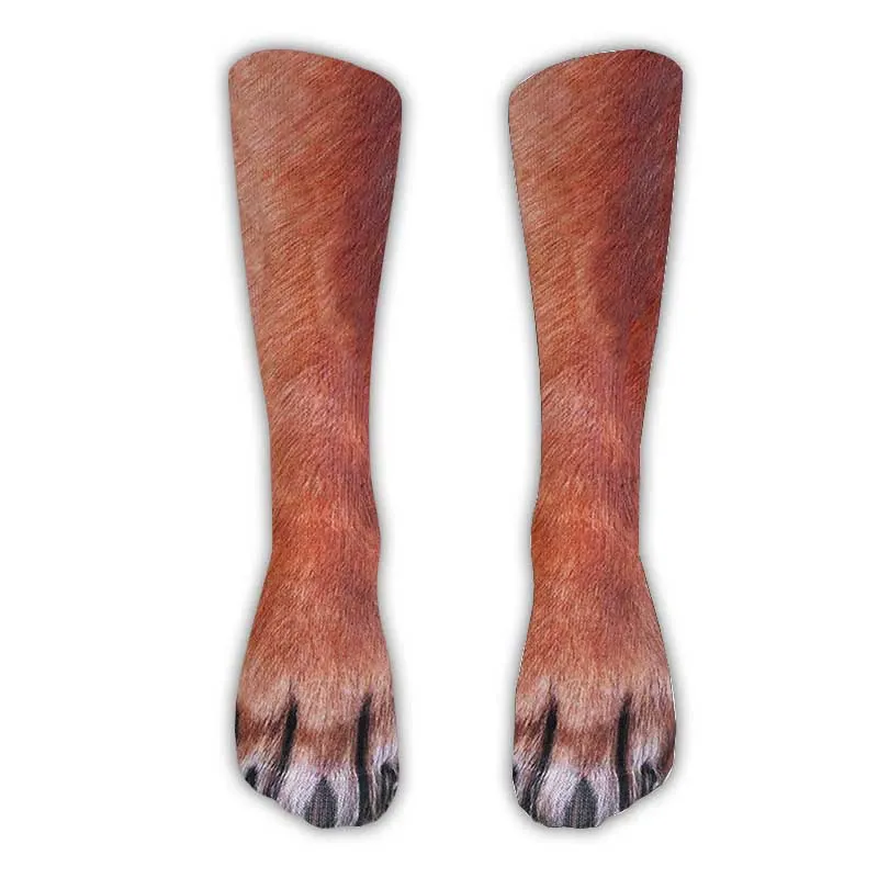 Realistic Animal Paw Print Socks – Lifelike Cat & Dog Claw Effect Novelty Fun Christmas Gift Socks for Pets Lover Kids - MyFaceSocksAU