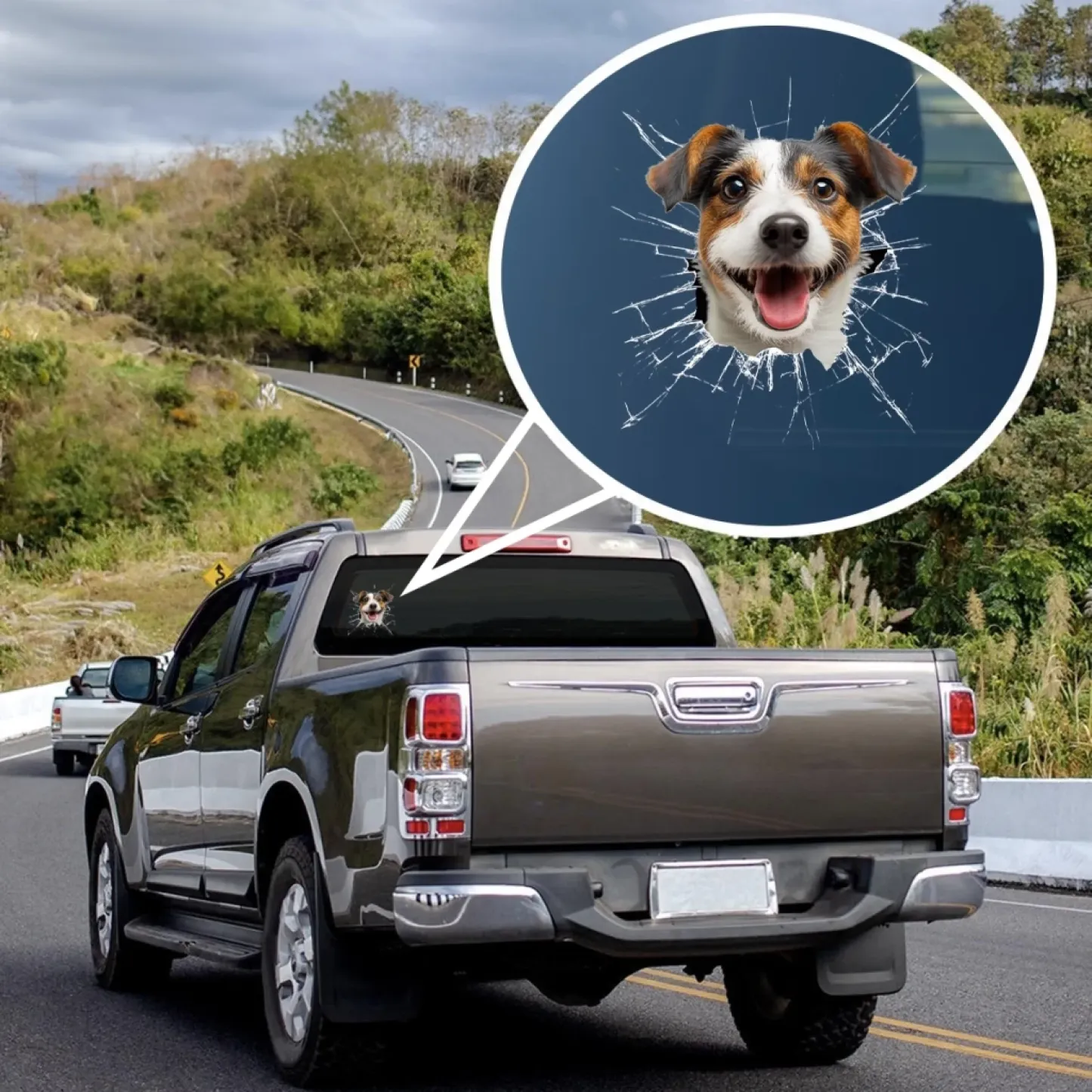 Custom Photo RV Decal - Personalized Birthday Gifts For Dog Cat Lovers, Dog Dad And Mom, Cat Owners - Too Cool To Stay Inside