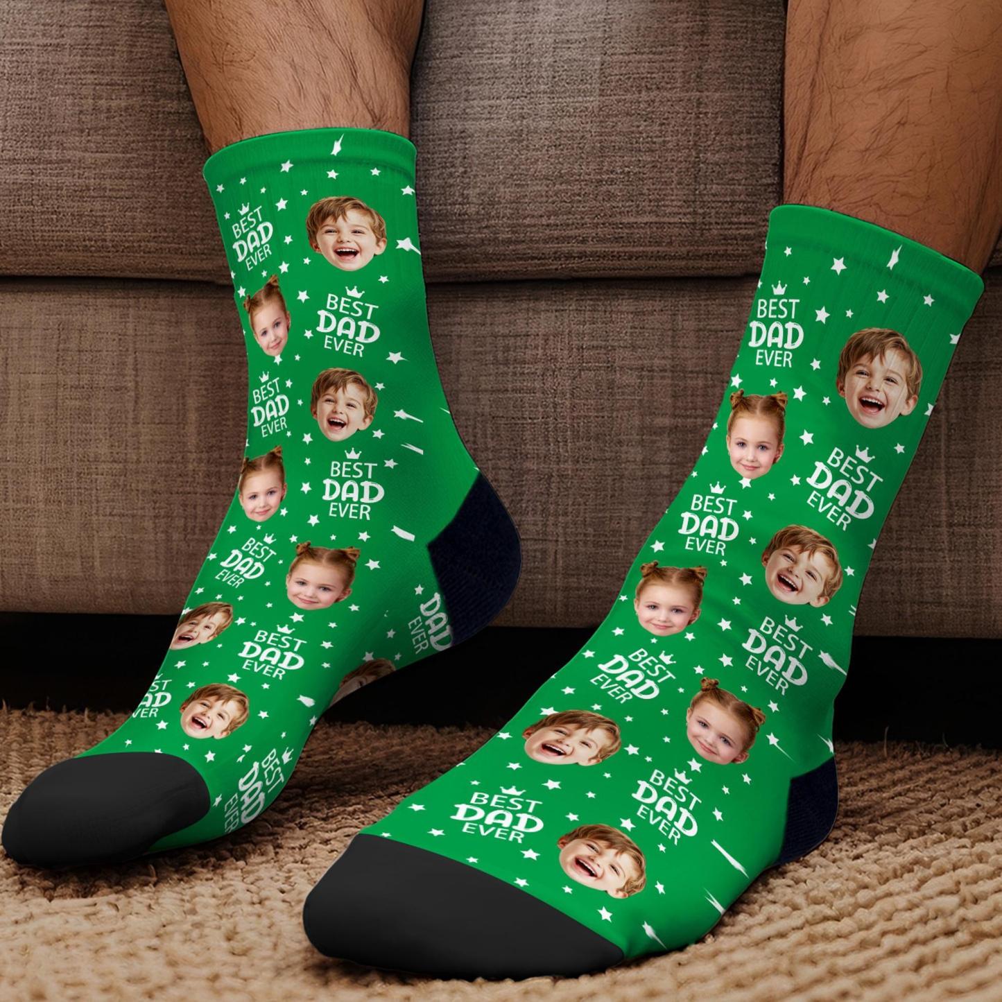 Custom Face Socks Personalized Photo Socks for Dad Fathers Day Gift - MyFaceSocksAU