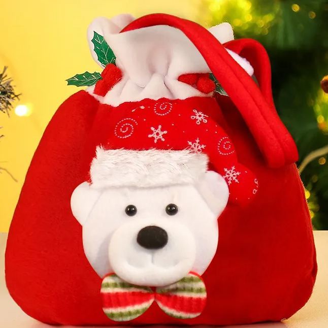 Christmas Gifts Bag Cute Gift Bag For Festival Package 23x20cm StyleC - MyFaceSocksAU
