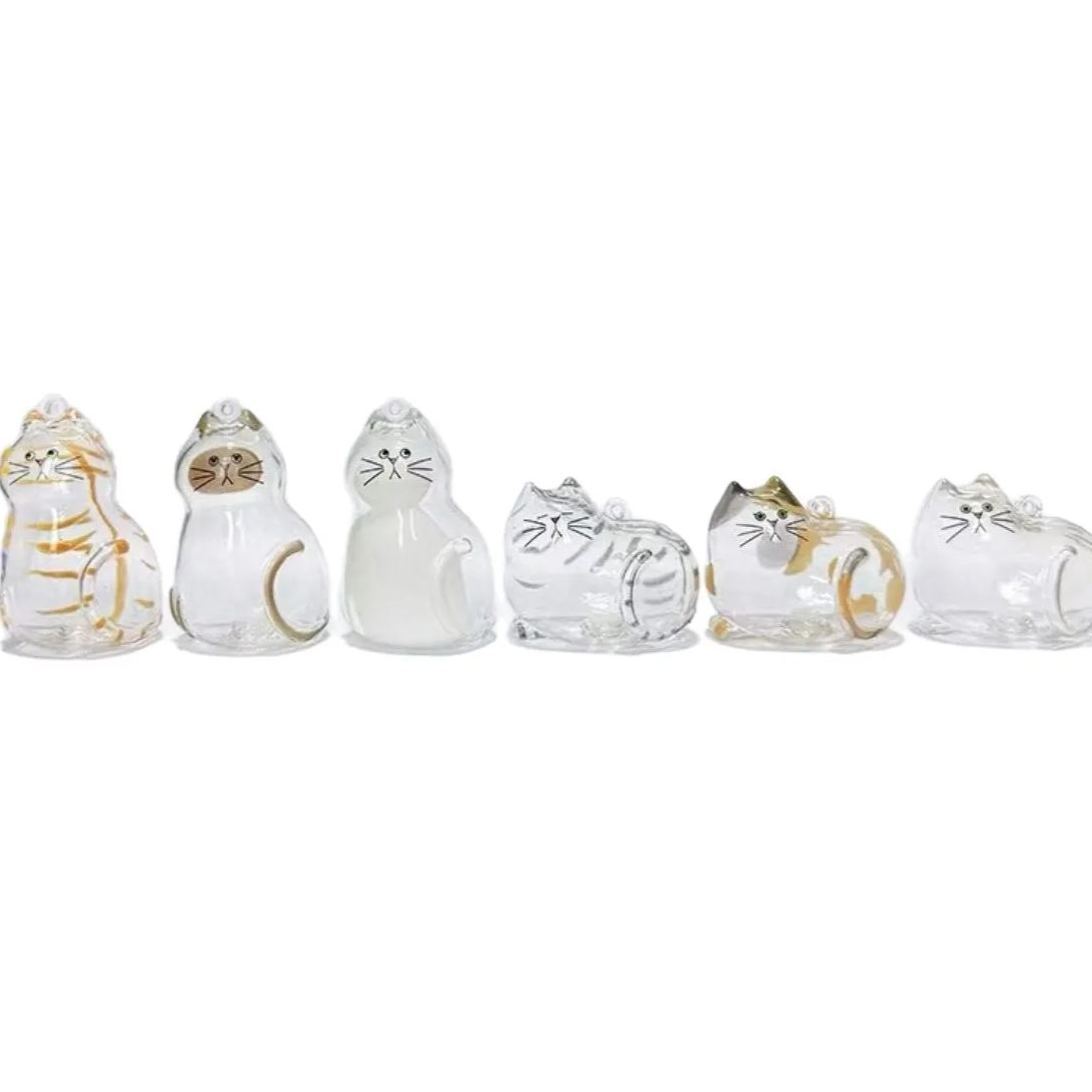 Transparent Cat Fur Capsule Keychain – Acrylic Gashapon Memory Holder Charm - MyFaceSocksAU