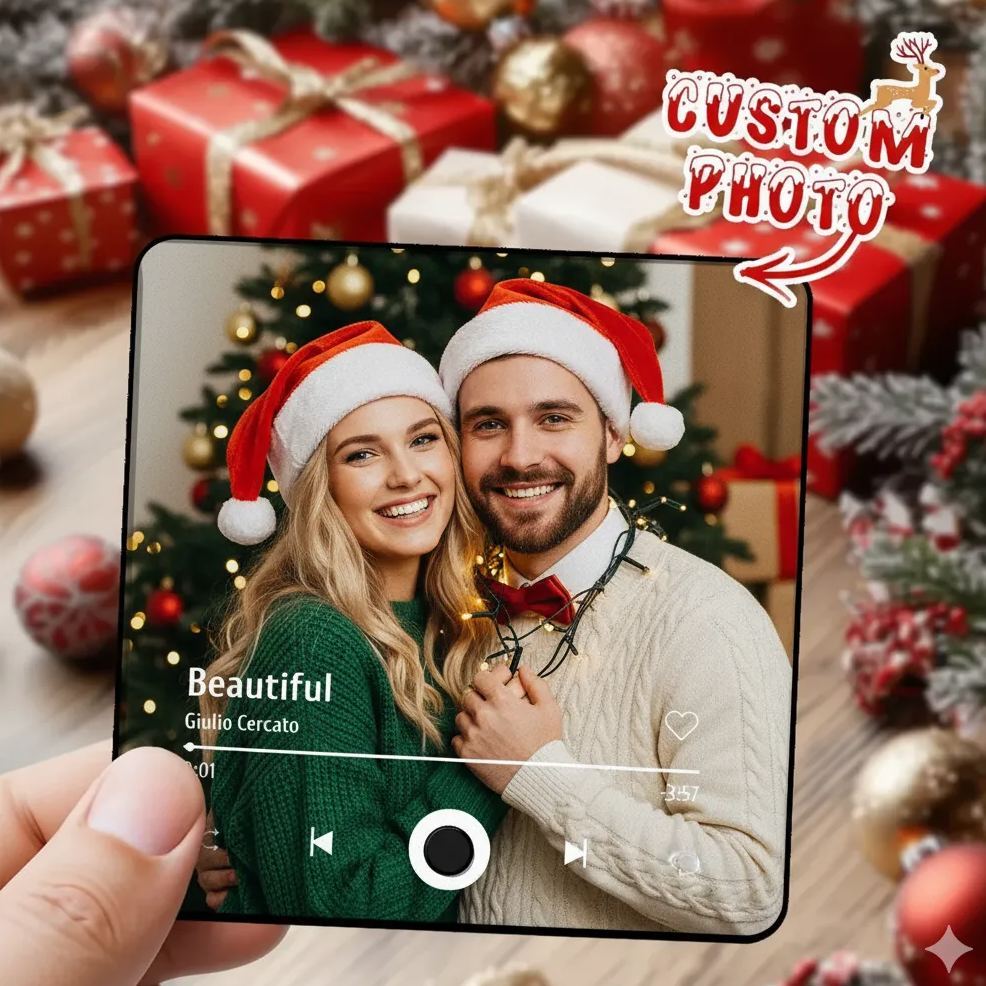 Custom Photo Christmas Gift Album Fridge Magnet Music Wall Photo Sticker Music Movement That Can Be Played Without Cell Phone Music Fridge Magnet Pro - MyFaceSocksAU