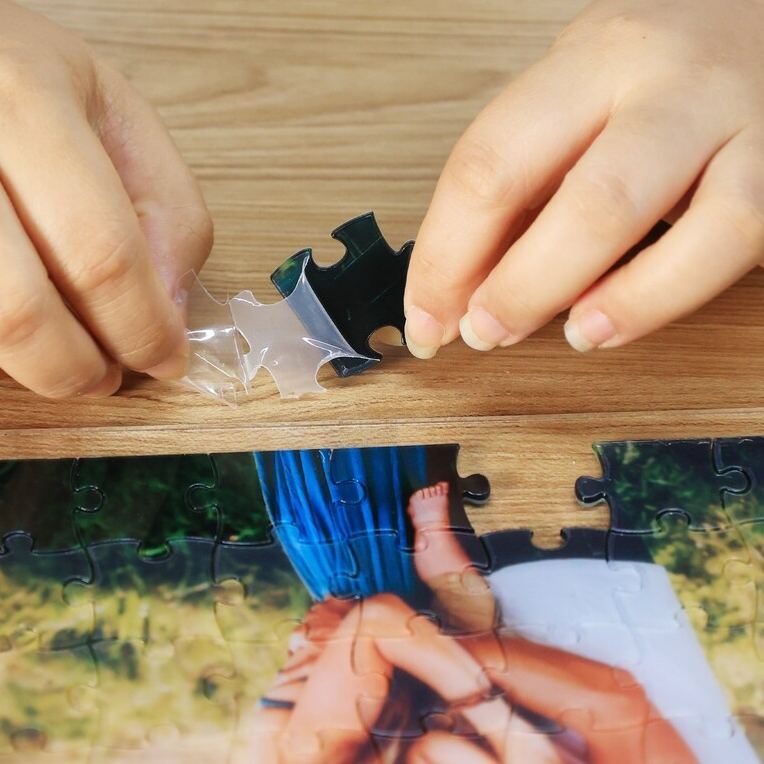 Custom Pet Portrait Acrylic Puzzle- Personalized Pet Photo Puzzle, Fun Jigsaw Name Puzzle,Memorial Pet Loss,Anniversary Gift, Christmas Gift - MyFaceSocksAU