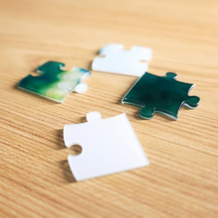 Custom Pet Portrait Acrylic Puzzle- Personalized Pet Photo Puzzle, Fun Jigsaw Name Puzzle,Memorial Pet Loss,Anniversary Gift, Christmas Gift - MyFaceSocksAU