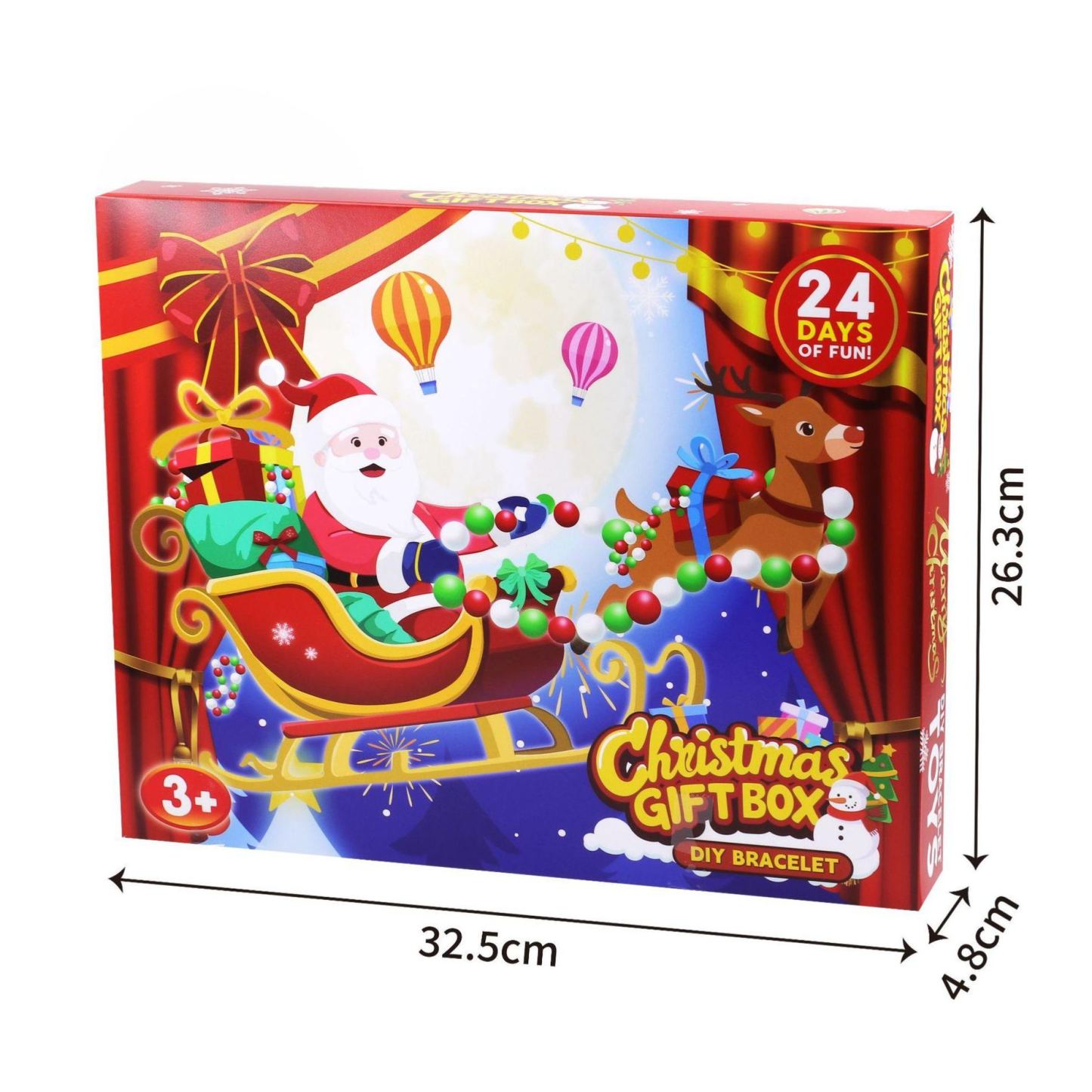 Christmas Advent Calendar Surprise Box – DIY Bead Toy Blind Box for Kids & Holiday Gift Fun - MyFaceSocksAU