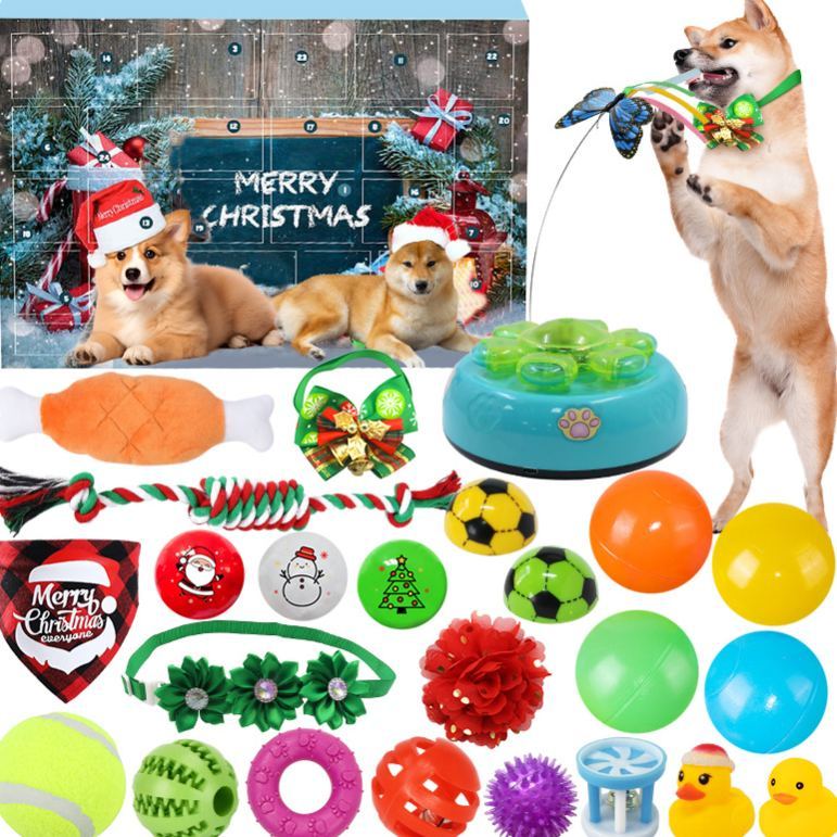 Christmas Advent Calendar for Pet Lovers Cat & Dog Surprise Blind Box Countdown Gift for Animal Lovers - MyFaceSocksAU