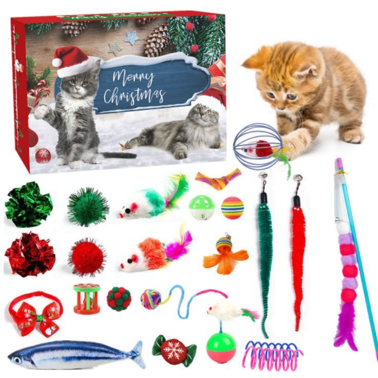 Christmas Advent Calendar for Pet Lovers Cat & Dog Surprise Blind Box Countdown Gift for Animal Lovers - MyFaceSocksAU