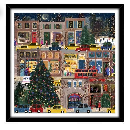 Winter Light 500-Piece Puzzle – Paper Jigsaw for Adults & Kids with Optional Glue and Night Light - MyFaceSocksAU
