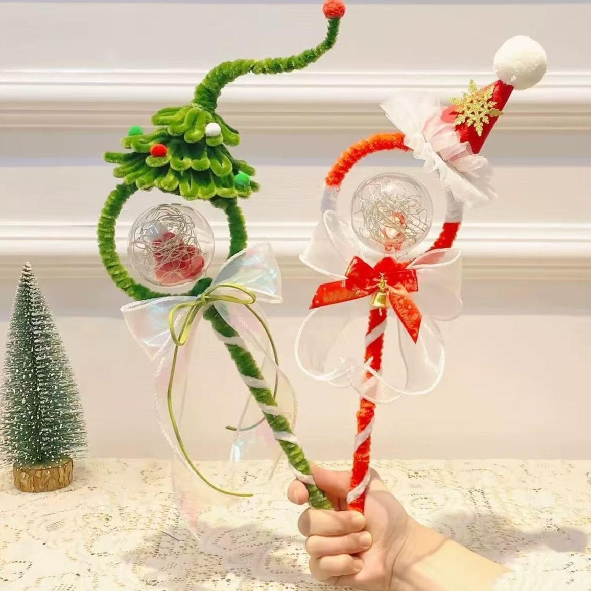 Christmas Magic Wand DIY Kit Pipe Cleaner Craft Set for Kids Fairy Wand ...