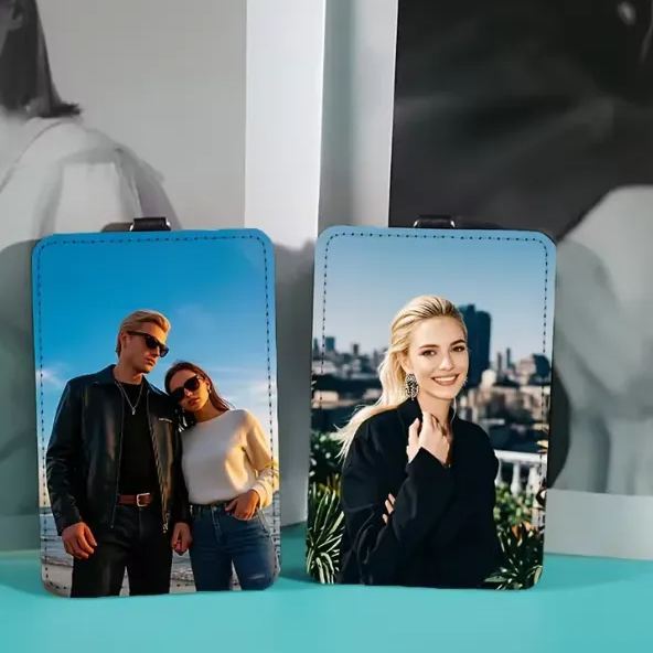 Custom Photo Card Holder, Suitable For Friends And Family, Customised Unique Gift, A Personalised Gift Cherished In The Heart. - MyFaceSocksAU