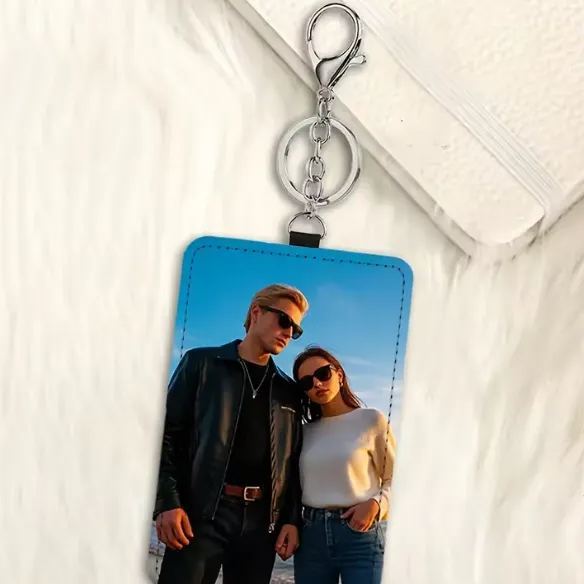 Custom Photo Card Holder, Suitable For Friends And Family, Customised Unique Gift, A Personalised Gift Cherished In The Heart. - MyFaceSocksAU