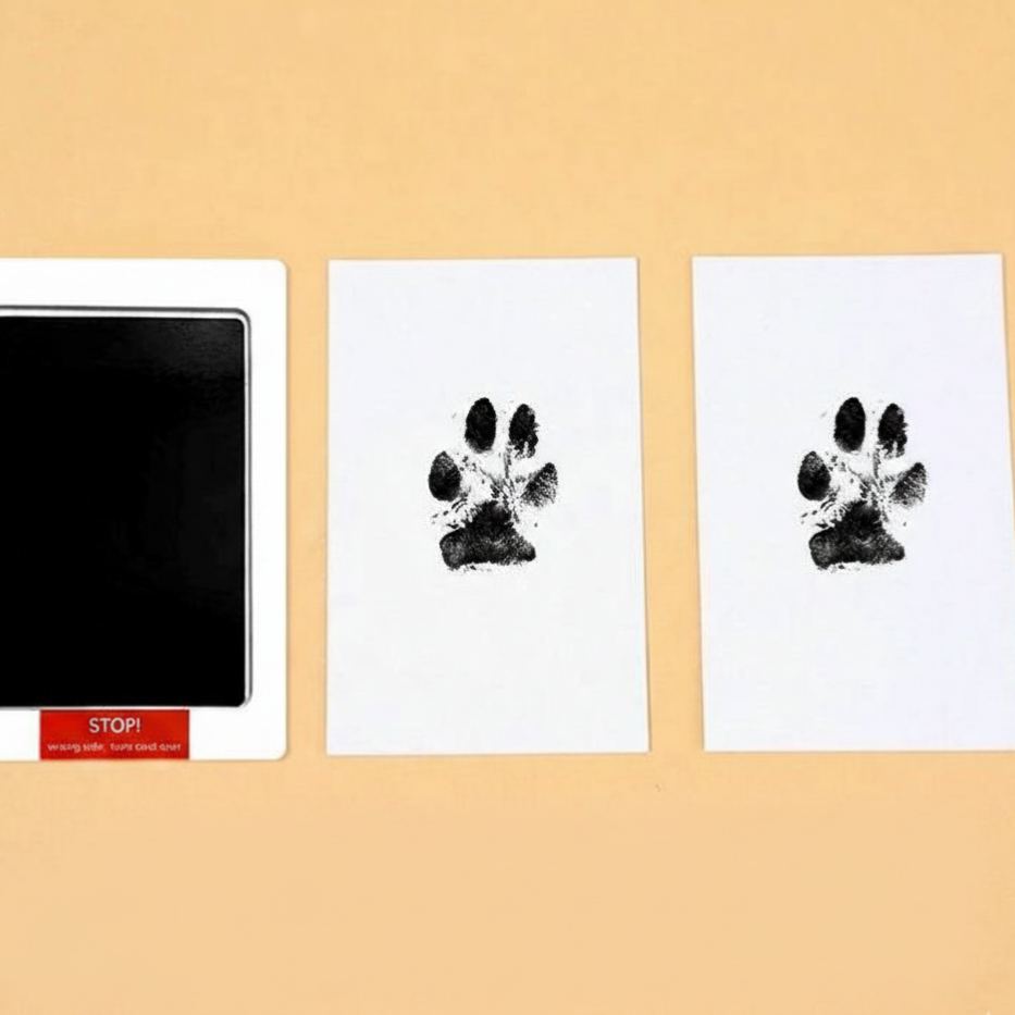 Custom Pet Paw Print Ink Pad No Mess Dog & Cat Paw Print Kit Pet Keepsake DIY Paw Impression - MyFaceSocksAU
