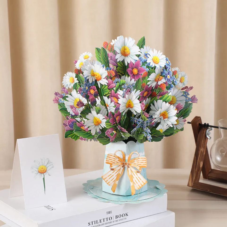 Forever-Blooming 3D Flower Pop-Up Card– Personalized Love Message & Everlasting Bloom - MyFaceSocksAU