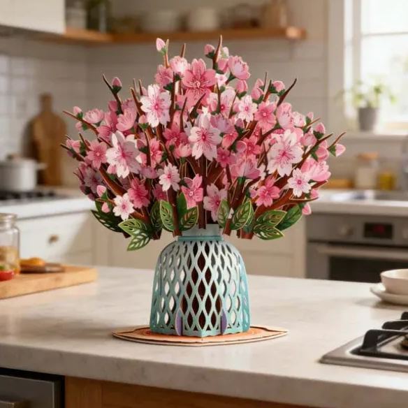 Forever-Blooming 3D Flower Pop-Up Card– Personalized Love Message & Everlasting Bloom - MyFaceSocksAU