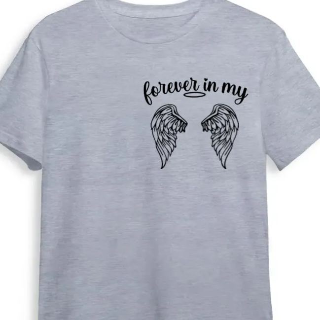 Forever In My Heart, Personalized Shirt, Memorial Gifts, Custom Photo - MyFaceSocksAU