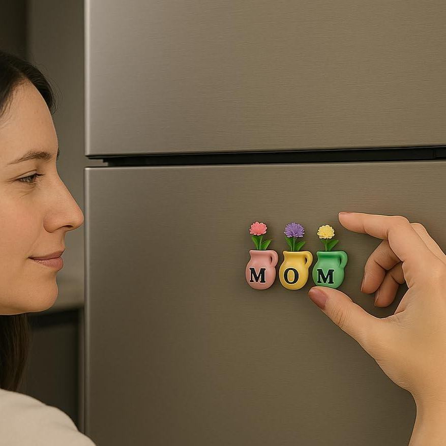 Mini Vase Magnets for Fridge - Mothers Day Mom Gifts from Daughter, Unique Birthday Gifts for Mom from Son, - MyFaceSocksAU