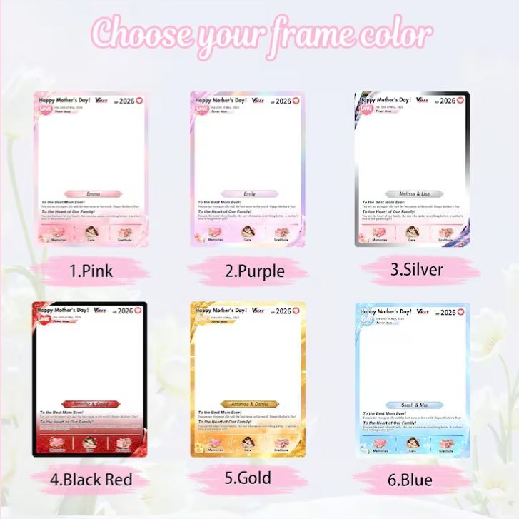 Best Mom Ever Poke Card Personalized Card Gift for Mom Anniversary Card Mother's Day Gift Custom Poke Mom Card with Photo - MyFaceSocksAU