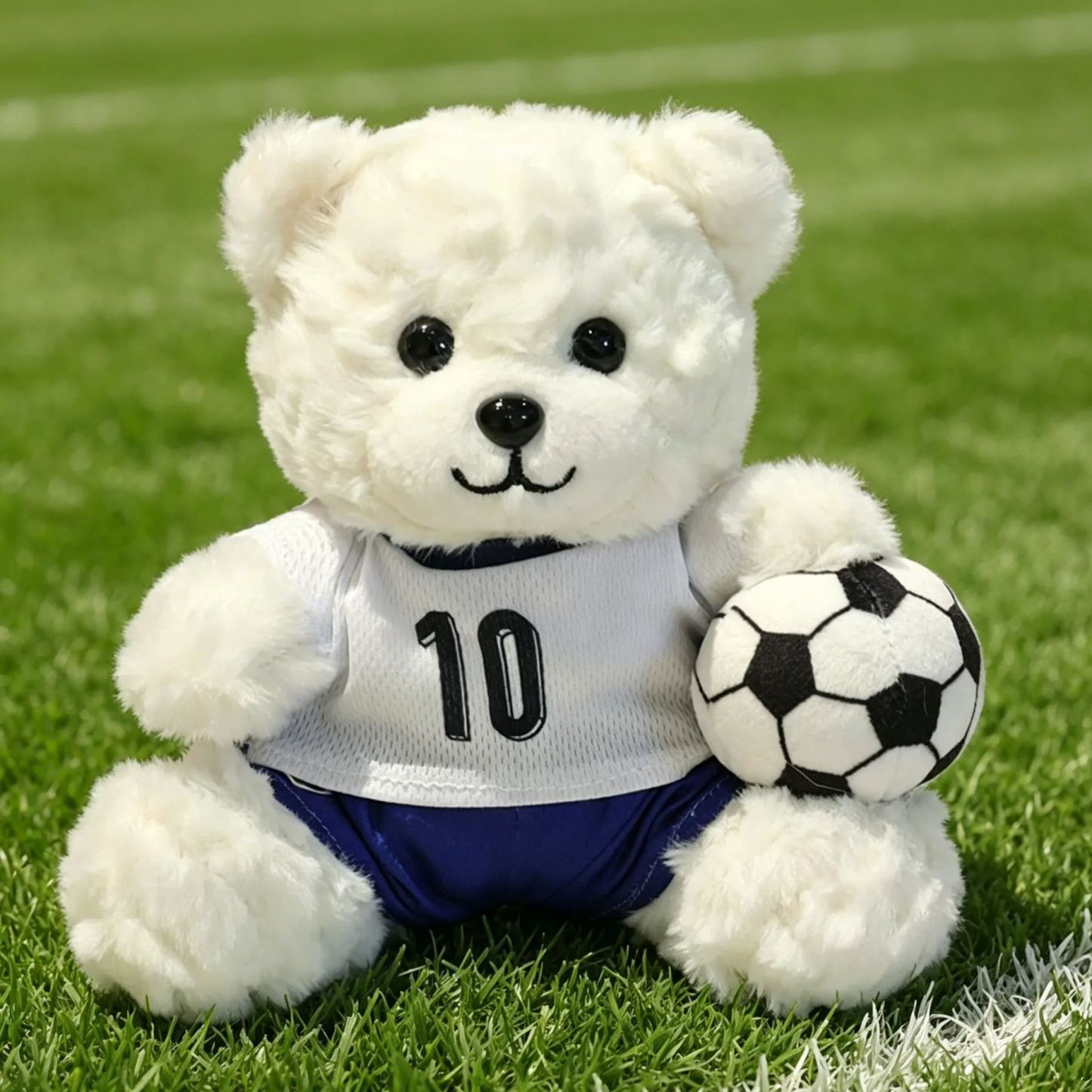 Personalized Football Bear Plush Doll Cute Soccer Team Teddy Bear Fan Souvenir Gift - MyFaceSocksAU
