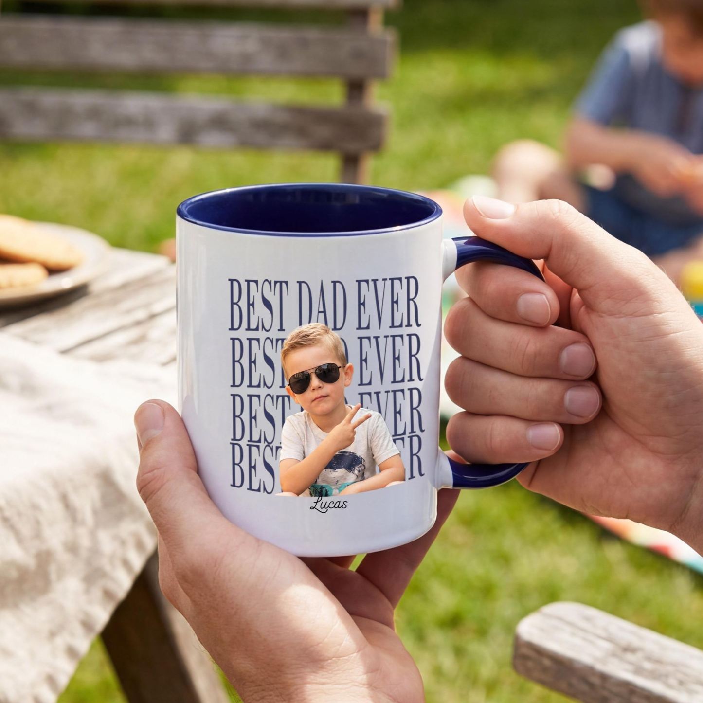 Custom Baby Photo Dad Mug,Personalized Best Dad Ever Cup,Father's Day Keepsake,Gift for Dad,Best Dad Ever Mug,Father's Day,New Dad Gift - MyFaceSocksAU