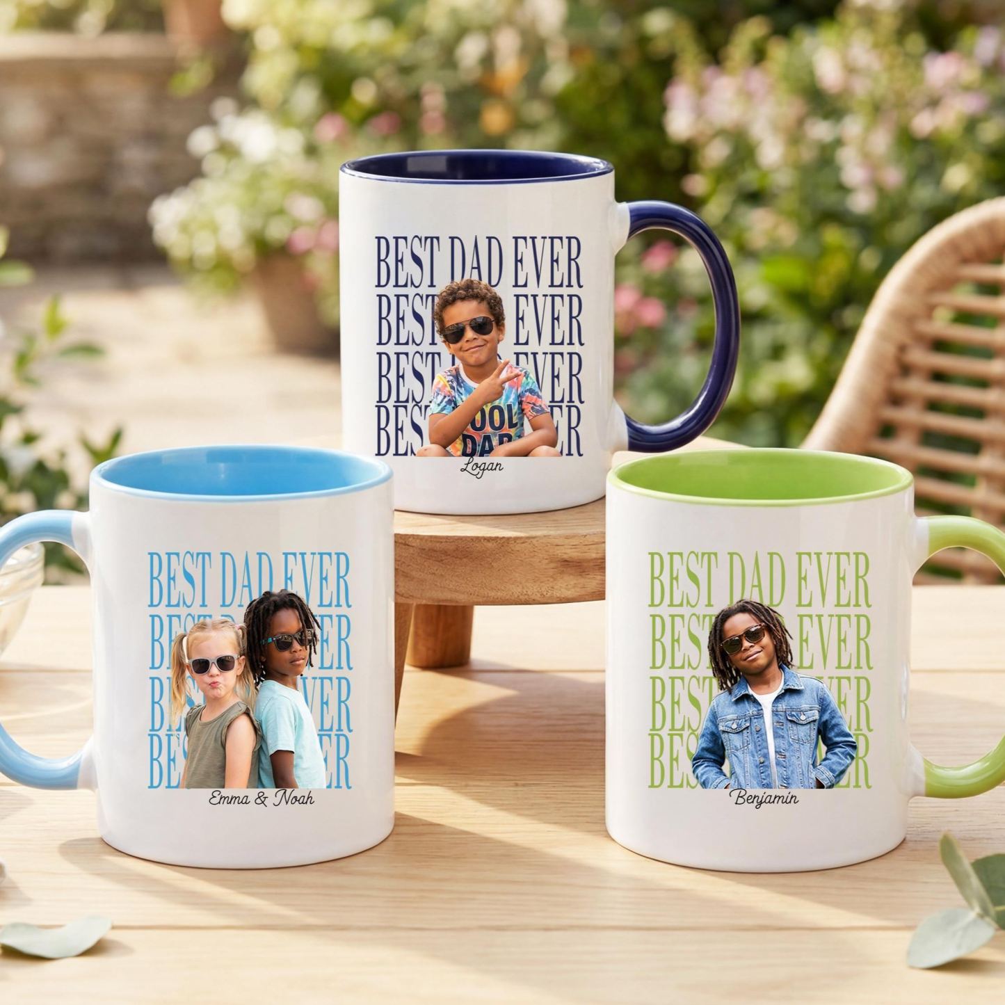 Custom Baby Photo Dad Mug,Personalized Best Dad Ever Cup,Father's Day Keepsake,Gift for Dad,Best Dad Ever Mug,Father's Day,New Dad Gift - MyFaceSocksAU