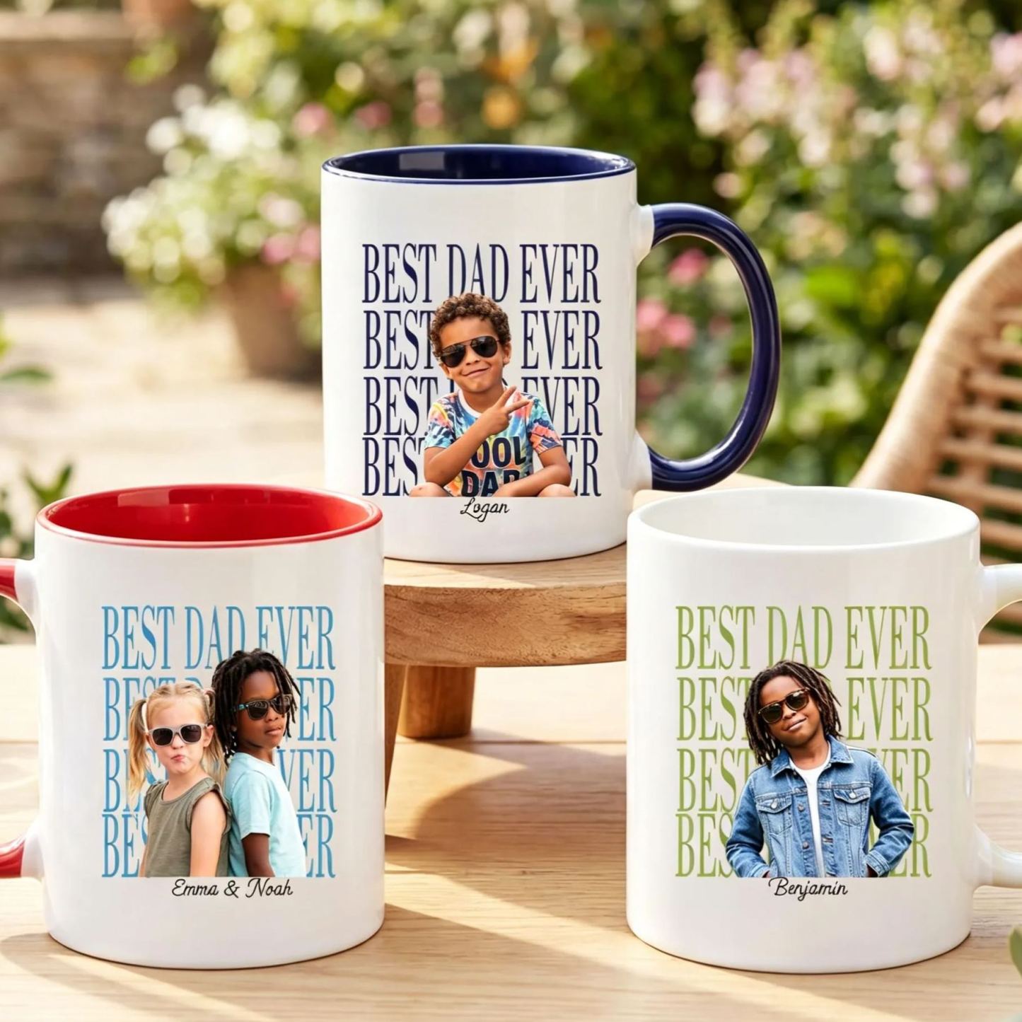 Custom Baby Photo Dad Mug,Personalized Best Dad Ever Cup,Father's Day Keepsake,Gift for Dad,Best Dad Ever Mug,Father's Day,New Dad Gift - MyFaceSocksAU