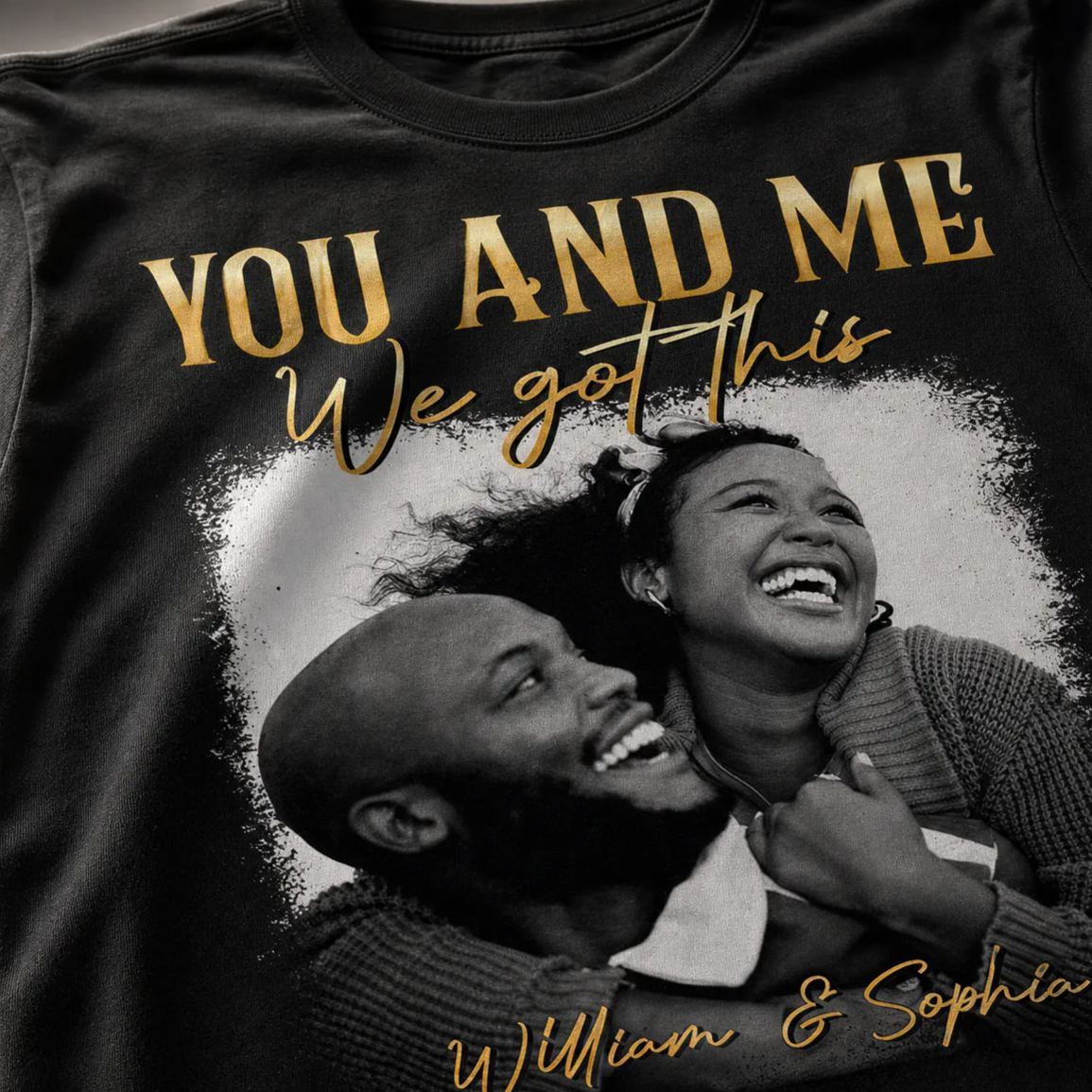 You & Me We Got This Vintage 90s - Personalized Photo Shirt Couple Gift Idea