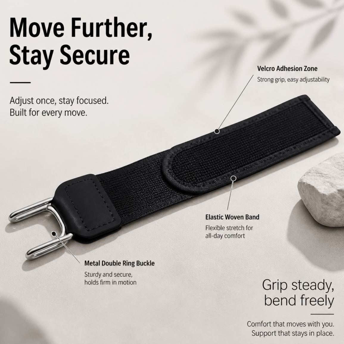 No-Buckle Stretch Belt – Adjustable Hook & Loop Elastic Waist Belt for Jeans, Leggings & Outdoor Activities - MyFaceSocksAU
