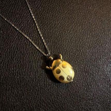 Vintage Ladybug Locket Watch Necklace, Functional Mini Beetle Pendant Quartz Clock Jewelry - MyFaceSocksAU