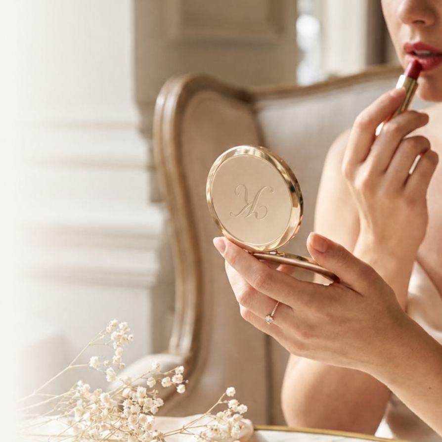 Personalized Compact Mirror with Name,Custom Engraved Gold Pocket Makeup Mirror,Bridesmaid Proposal Gifts,Wedding Party Favors - MyFaceSocksAU