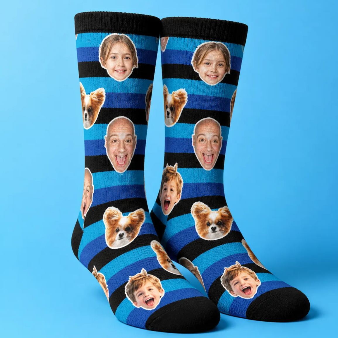 Custom Photo Socks for Dog Mom, Personalized Printed Socks with Your Own Photo, Novelty Socks Gift for Men, Funny Socks with Girl's Face - MyFaceSocksAU