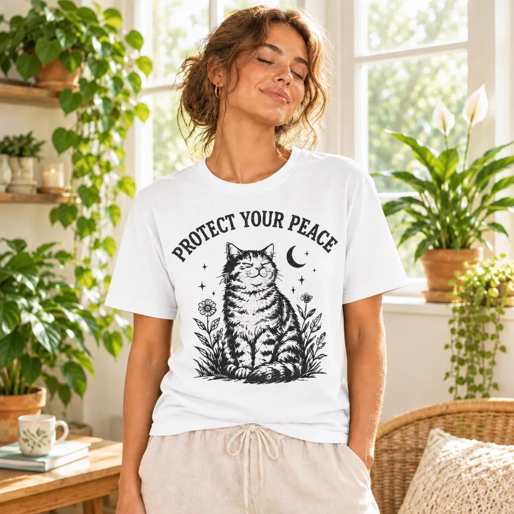 Tabby Cat T-Shirt – Bold Graphic Tee for Cat Lovers, Activists & Supporters, Statement Gift for Holidays - MyFaceSocksAU