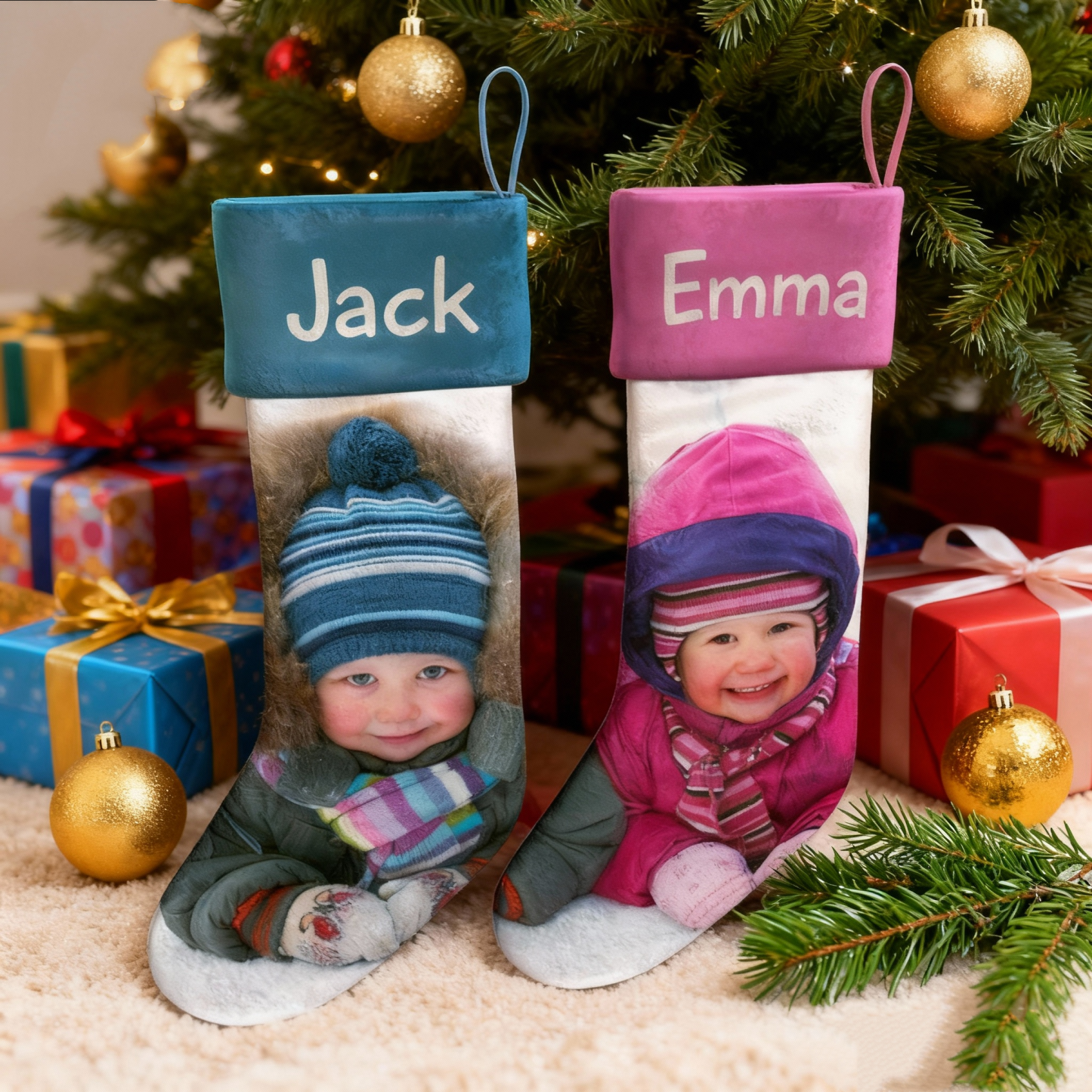 Custom Christmas Stocking - MyFaceSocksAU