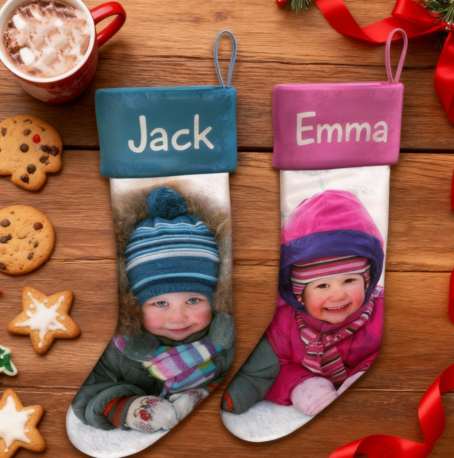 Custom Christmas Stocking - MyFaceSocksAU