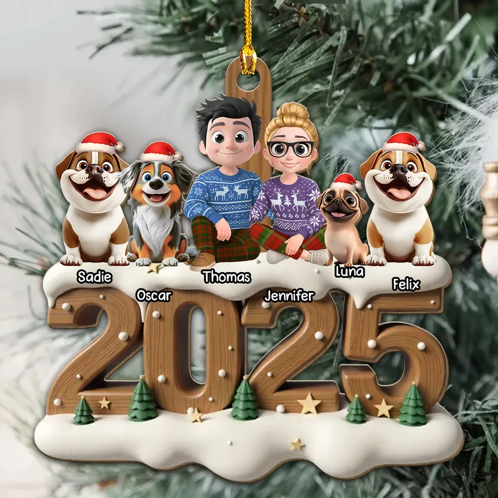 From This Year Onwards - Personalized Custom 3D Effect Wood Ornament - MyFaceSocksAU