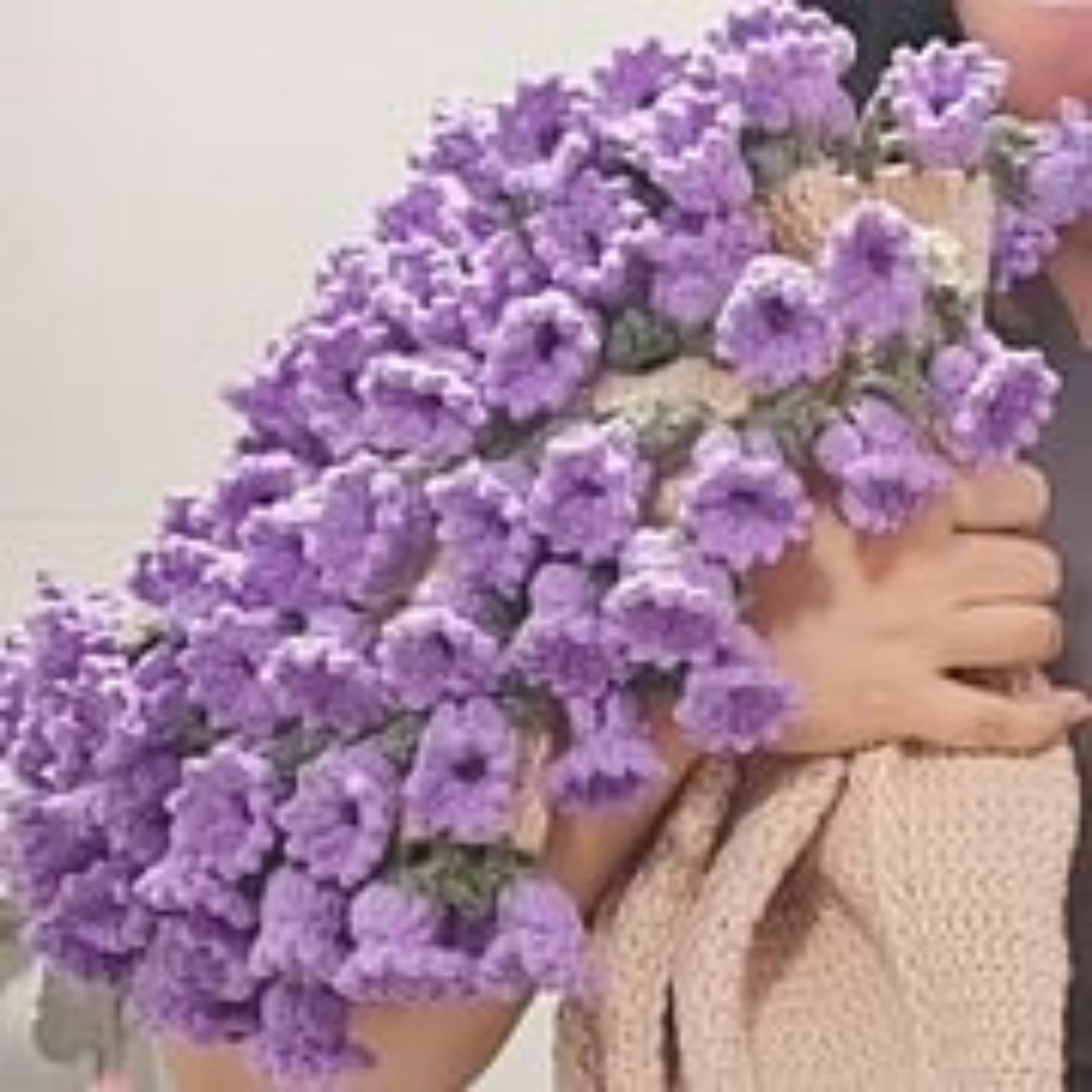 Hand-Knitted Rose Blanket DIY Kit & Ready-Made Gift for Mother's Day Valentine's Day - MyFaceSocksAU