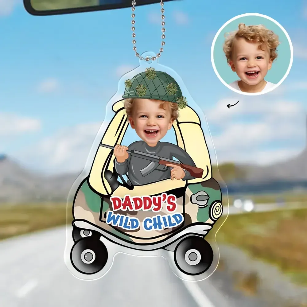 Father's Day Gifts Personalized Custom Car Acrylic Drive Safe Daddy Ornament