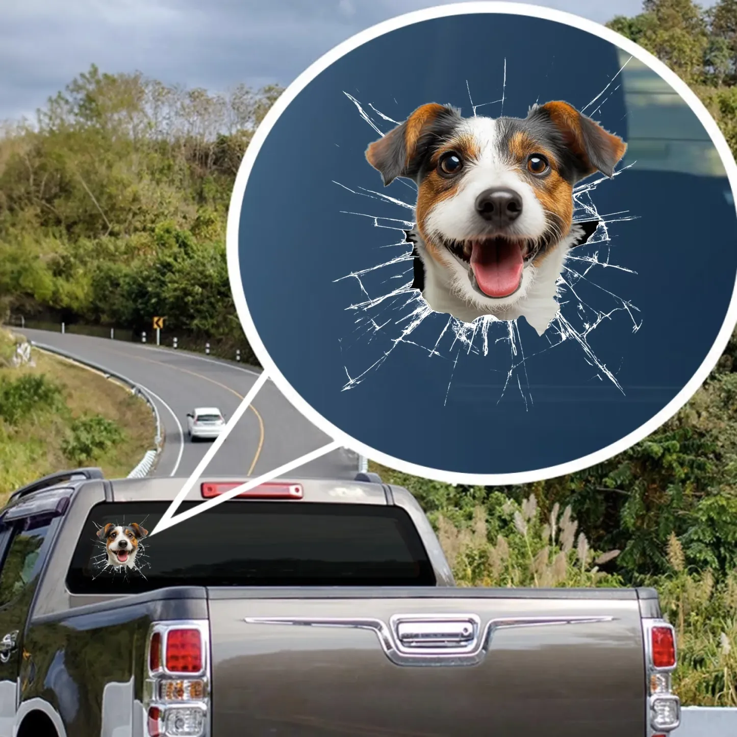 Custom Photo RV Decal - Personalized Birthday Gifts For Dog Cat Lovers, Dog Dad And Mom, Cat Owners - Too Cool To Stay Inside
