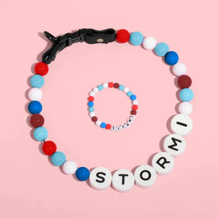 Personalized Pet Name Necklace – Comes with a Free Matching Bracelet - MyFaceSocksAU