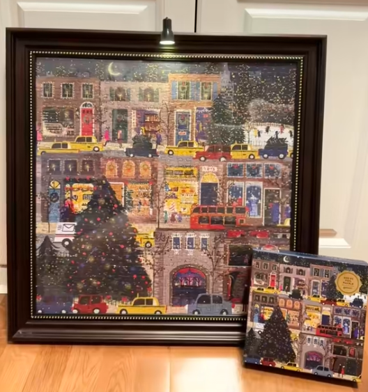 Winter Light 500-Piece Puzzle – Paper Jigsaw for Adults & Kids with Optional Glue and Night Light - MyFaceSocksAU