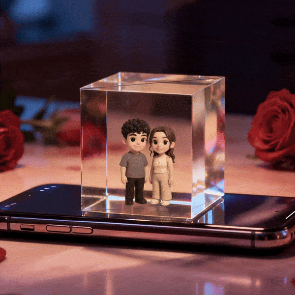 Holographic Lumina Boxes For Lovers | High-Transmittance Holographic Material Image Holographic House Valentine's Day Gift - MyFaceSocksAU