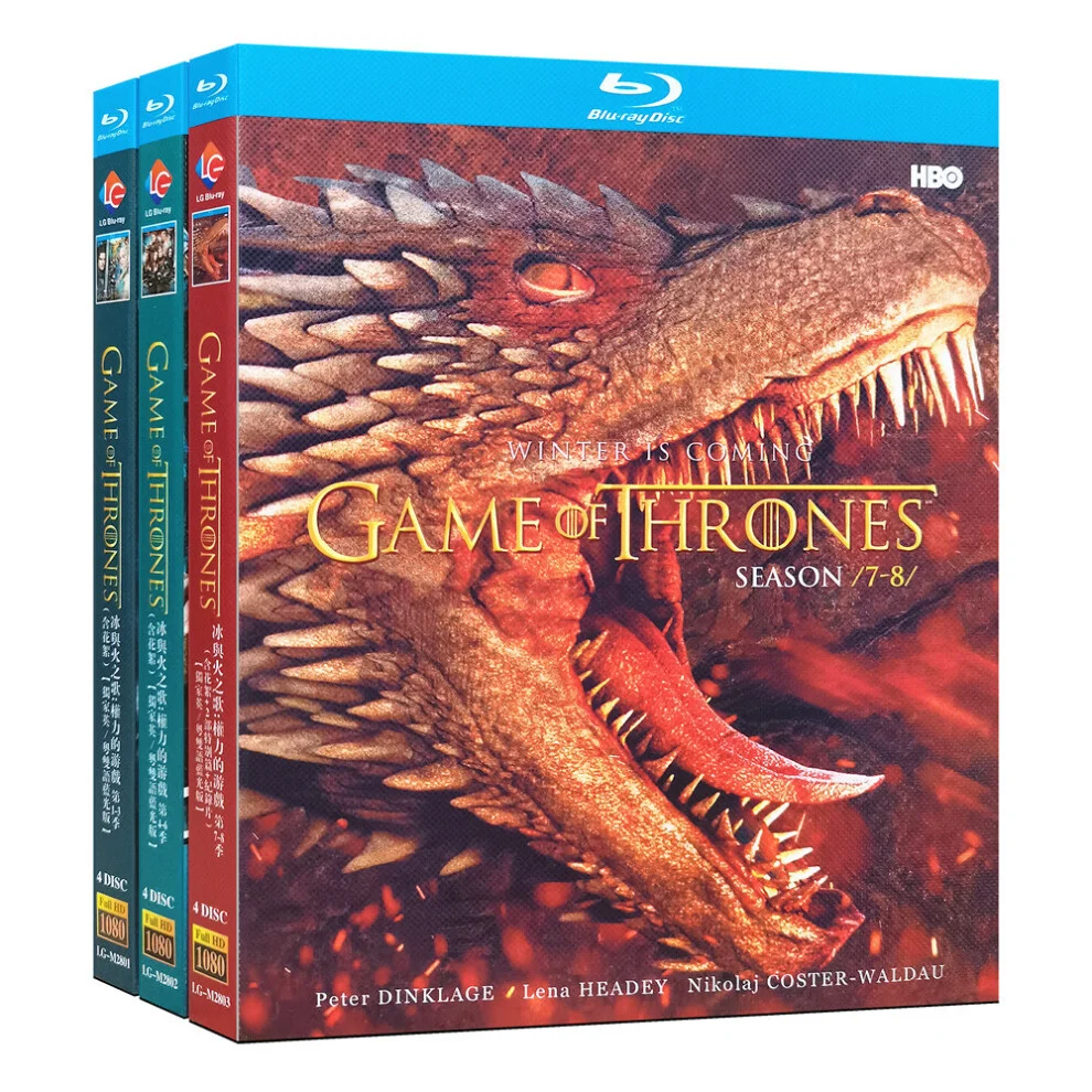 Game of Thrones シーズン 1～8 コンプリート Blu-ray BOX 1080p フル HD リージョンフリー